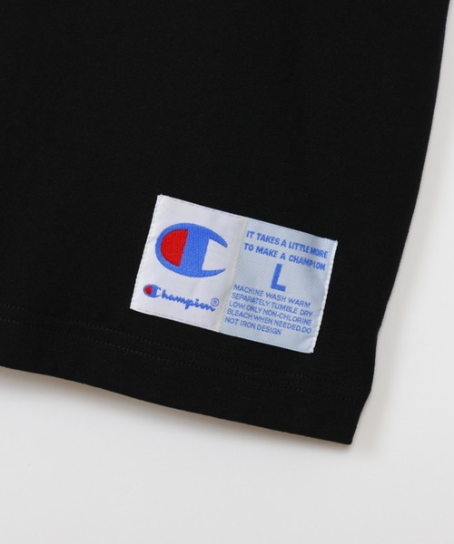 Champion（チャンピオン）の「Champion/チャンピオン/SHORT SLEEVE T-SHIRT（Tシャツ/カットソー・メンズ・ブラック/ホワイト・MEDIUM/LARGE/X-LARGE）」の12枚目の写真