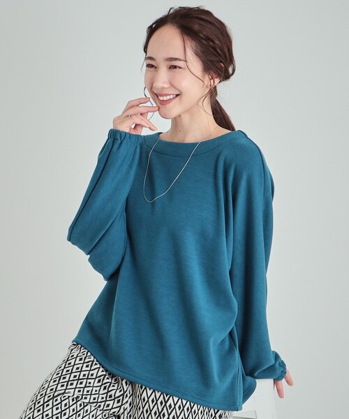 ✨美品✨モユル カットソー ドット ハイネック 変形 ドルマンスリーブ