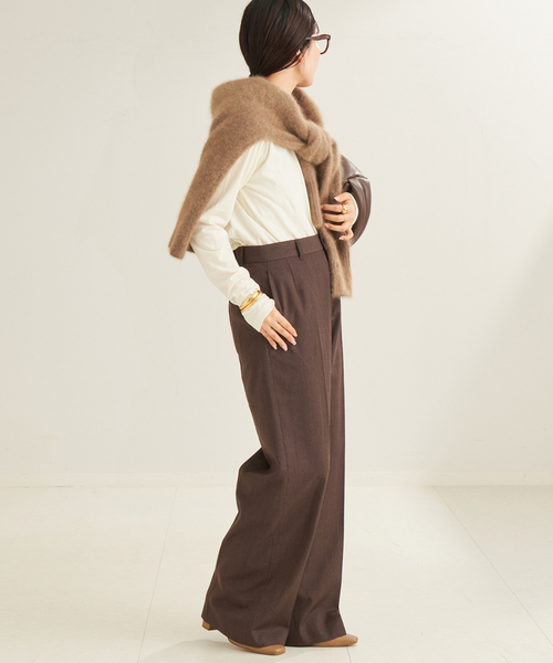 plage（プラージュ）の「natural jersey long Tシャツ（Tシャツ/カットソー・レディース・ベージュ/ホワイト・FREE）」の6枚目の写真