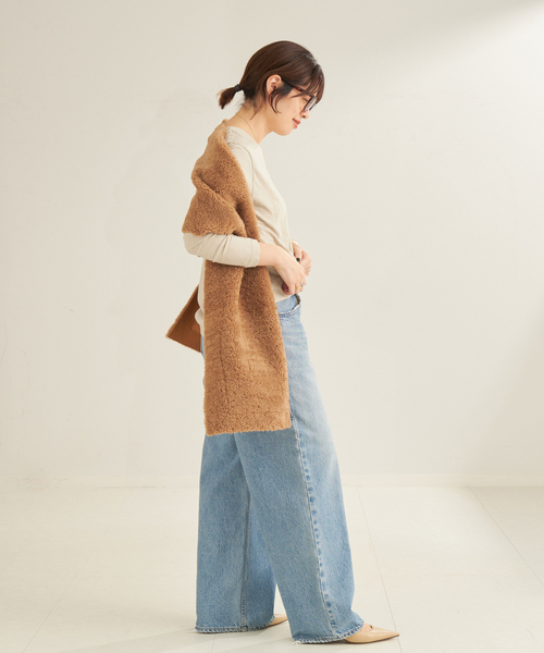 plage（プラージュ）の「natural jersey long Tシャツ（Tシャツ/カットソー・レディース・ベージュ/ホワイト・FREE）」の16枚目の写真