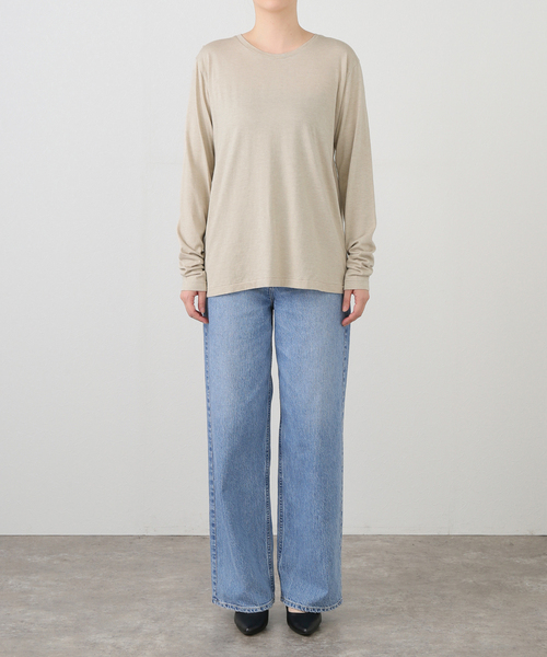 plage（プラージュ）の「natural jersey long Tシャツ（Tシャツ/カットソー・レディース・ベージュ/ホワイト・FREE）」の20枚目の写真