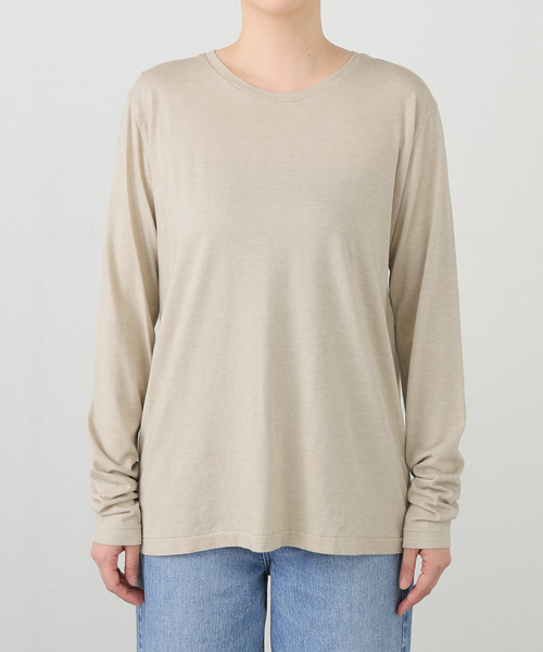 plage（プラージュ）の「natural jersey long Tシャツ（Tシャツ/カットソー・レディース・ベージュ/ホワイト・FREE）」の21枚目の写真