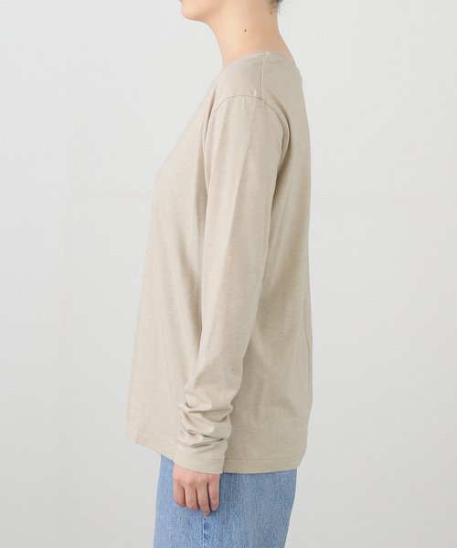 plage（プラージュ）の「natural jersey long Tシャツ（Tシャツ/カットソー・レディース・ベージュ/ホワイト・FREE）」の22枚目の写真