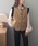 LAULENi[j́uribbon pattern flare sleeve vest /{hbgtxXgixXgjvbx[W