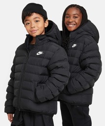 ナイキ スポーツウェア ライトウェイト シンセティック フィル ジュニア ルーズ フーデッド ジャケット / Nike Sportswear Lightweight Synthetic Fill Big Kids' Loose Hooded Jacket FD2845-010 Black
