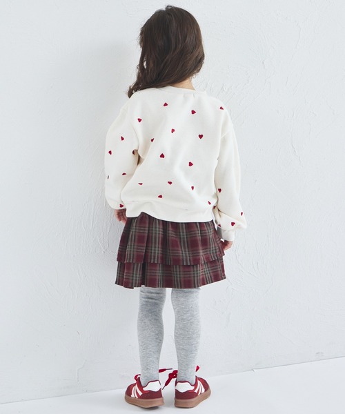 pairmanon(ペアマノン)の「【ぬくふわ】裏起毛 ハート アニマル 総柄 刺繍 トレーナー(スウェット・キッズ・アイボリー/ブラック/グレー/ブルー/ホワイト系その他/レッド系その他/ブラック系その他/ライトピンク・110/130/120/140/100/150/90)」の10枚目の写真