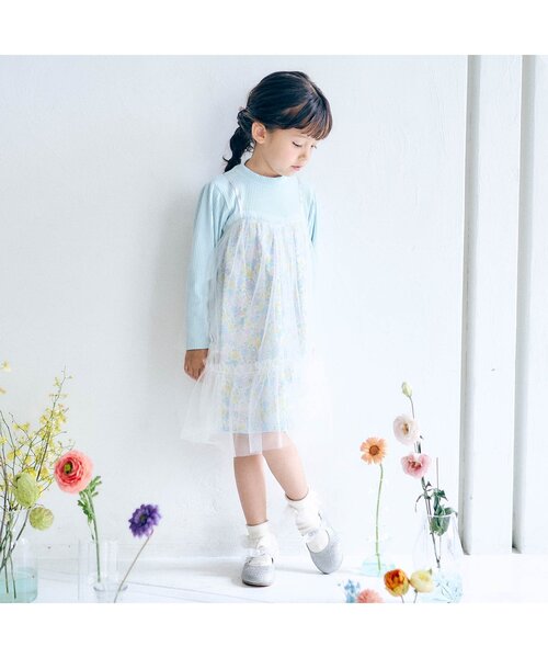 apres les cours（アプレレクール）の「フリルリブソックス（ソックス/靴下・キッズ・ライトグレー/アイボリー・12/15 /18/21）」の5枚目の写真