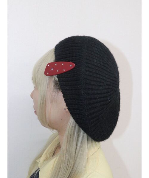 jouetie（ジュエティ）の「カラーラインストーンクリップ（ヘアピン・レディース・ボルドー/アイボリー/ブラック・FREE）」の9枚目の写真