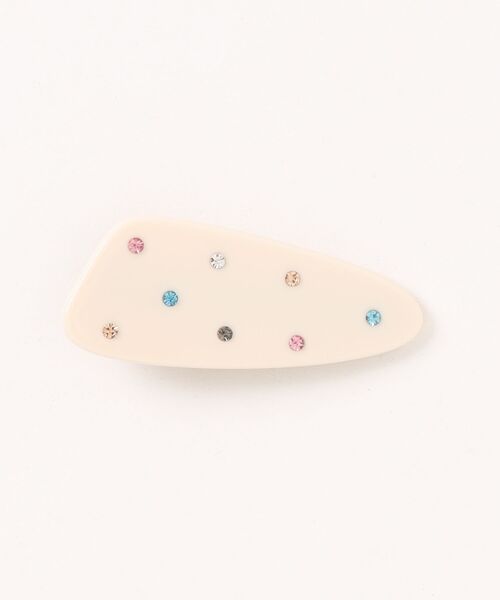 jouetie（ジュエティ）の「カラーラインストーンクリップ（ヘアピン・レディース・ボルドー/アイボリー/ブラック・FREE）」の5枚目の写真