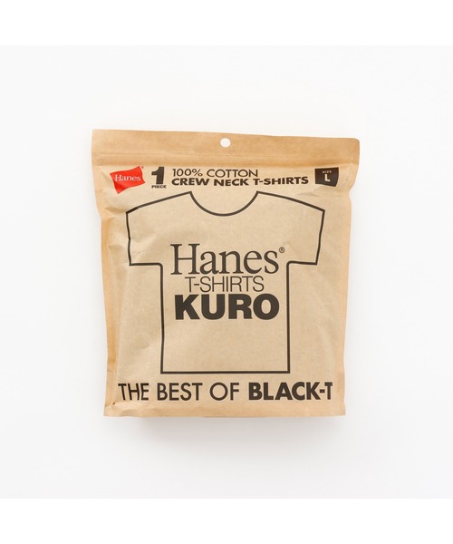 HANES（ヘインズ）の「【Hanes/ヘインズ】メンズ KURO クルーネックTシャツ（Tシャツ/カットソー・メンズ・ブラック・SMALL/MEDIUM/LARGE/X-LARGE）」の20枚目の写真
