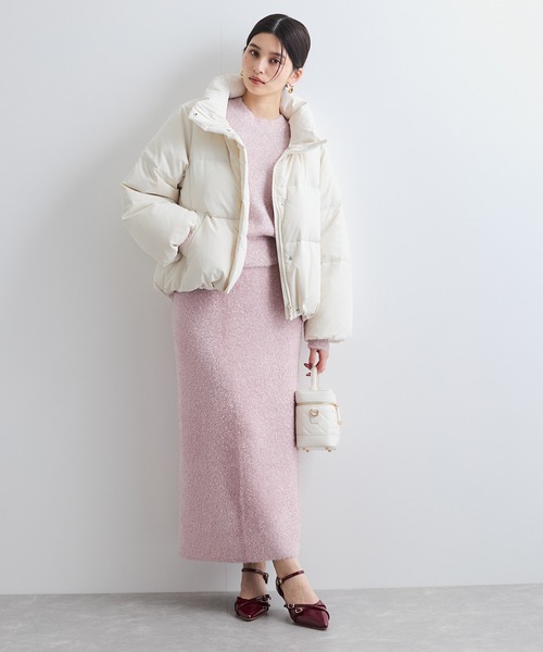 VIS（ビス）の「【セットアップ対応】ラメシャギーニットスカート【静電気防止】（スカート・レディース・ピンク系その他2/ライトグレー/ベージュ系その他・FREE）」の7枚目の写真