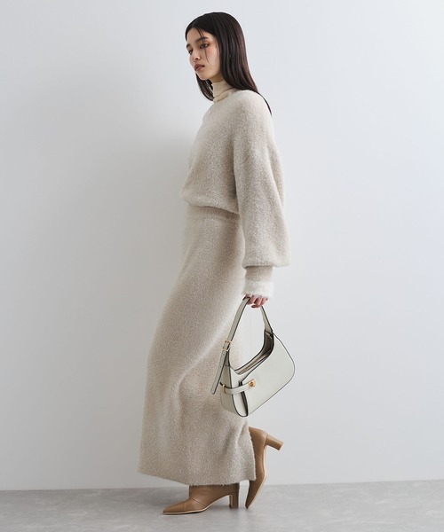 VIS（ビス）の「【セットアップ対応】ラメシャギーニットスカート【静電気防止】（スカート・レディース・ピンク系その他2/ライトグレー/ベージュ系その他・FREE）」の19枚目の写真