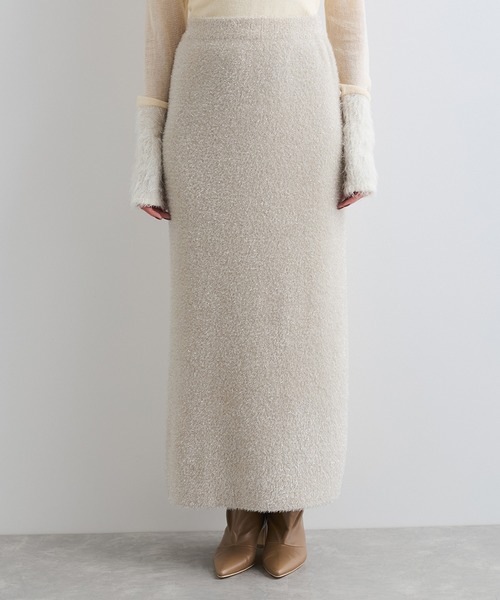 VIS（ビス）の「【セットアップ対応】ラメシャギーニットスカート【静電気防止】（スカート・レディース・ピンク系その他2/ライトグレー/ベージュ系その他・FREE）」の20枚目の写真