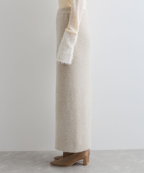 VIS（ビス）の「【セットアップ対応】ラメシャギーニットスカート【静電気防止】（スカート・レディース・ピンク系その他2/ライトグレー/ベージュ系その他・FREE）」の21枚目の写真