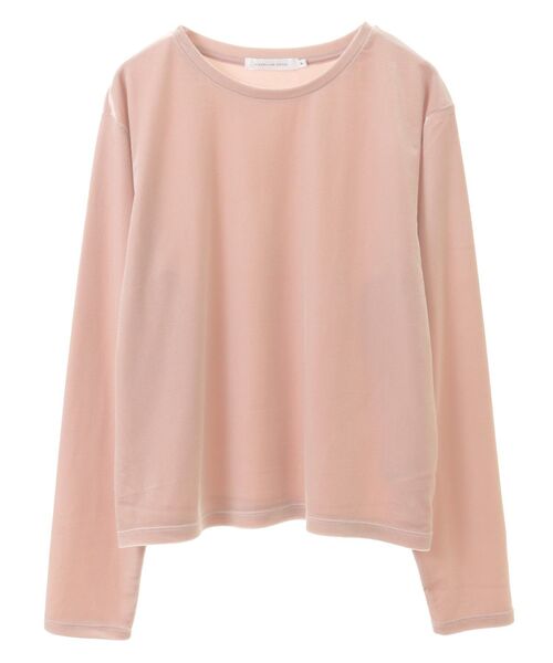 AMERICAN HOLIC(アメリカンホリック)の「ベロアクルーネックカットプルオーバー(Tシャツ/カットソー・レディース・グレイッシュベージュ/ピンク/ミント/チャコールグレー・M/L)」の10枚目の写真