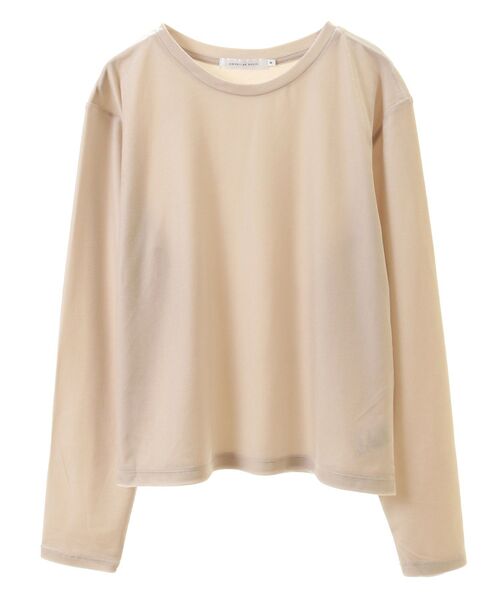 AMERICAN HOLIC(アメリカンホリック)の「ベロアクルーネックカットプルオーバー(Tシャツ/カットソー・レディース・グレイッシュベージュ/ピンク/ミント/チャコールグレー・M/L)」の19枚目の写真