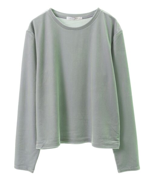 AMERICAN HOLIC(アメリカンホリック)の「ベロアクルーネックカットプルオーバー(Tシャツ/カットソー・レディース・グレイッシュベージュ/ピンク/ミント/チャコールグレー・M/L)」の20枚目の写真