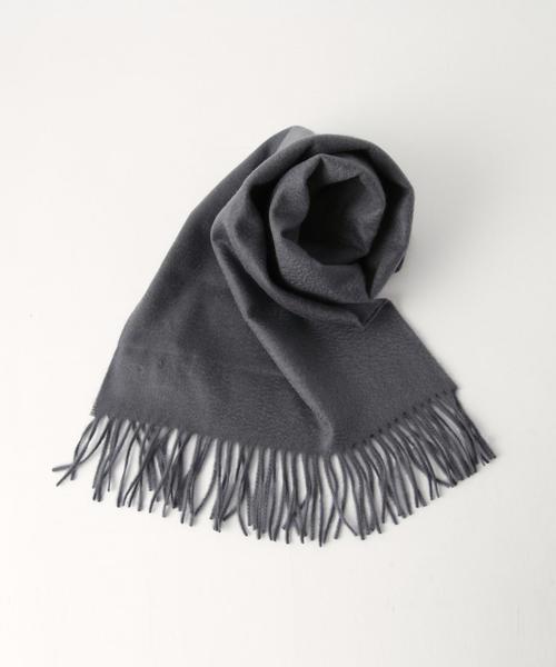 UNITED ARROWS（ユナイテッドアローズ）の「＜JOHNSTONS(ジョンストンズ)＞- SOLID CASH MUFF（マフラー・メンズ・ブラック/グレー/ネイビー・フリー）」の2枚目の写真