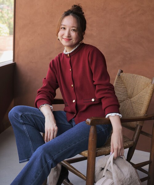 ANY SIS(エニィスィス)の「【美Denimシリーズ】センタープレスセミフレア デニム(デニムパンツ・レディース・ホワイト系/スカイブルー系/ダルブルー系・4)」の10枚目の写真
