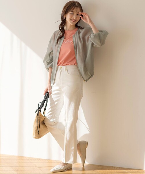 ANY SIS(エニィスィス)の「【美Denimシリーズ】センタープレスセミフレア デニム(デニムパンツ・レディース・ホワイト系/スカイブルー系/ダルブルー系・4)」の17枚目の写真
