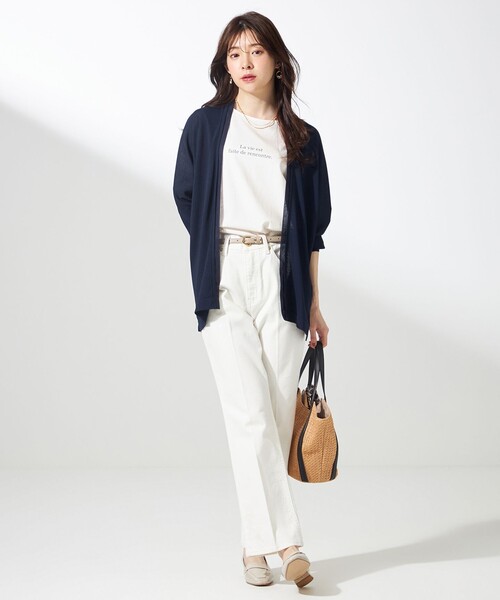 ANY SIS(エニィスィス)の「【美Denimシリーズ】センタープレスセミフレア デニム(デニムパンツ・レディース・ホワイト系/スカイブルー系/ダルブルー系・4)」の20枚目の写真