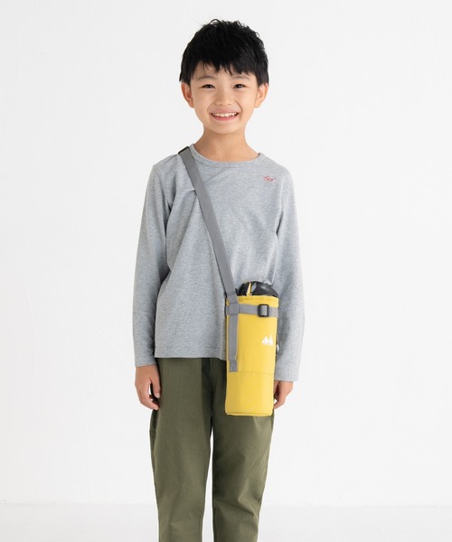 stample（スタンプル）の「ウォッシュドナイロン　ボトルホルダー（水筒・キッズ・ブルー/ブラック/グレイッシュベージュ/スモークピンク/サックスブルー/イエロー/ラベンダー/キャメル/ライム・S/M）」の7枚目の写真