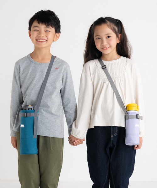 stample（スタンプル）の「ウォッシュドナイロン　ボトルホルダー（水筒・キッズ・ブルー/ブラック/グレイッシュベージュ/スモークピンク/サックスブルー/イエロー/ラベンダー/キャメル/ライム・S/M）」の10枚目の写真