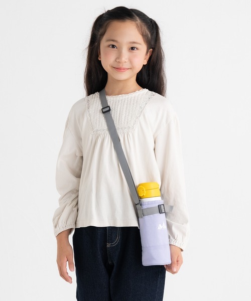 stample（スタンプル）の「ウォッシュドナイロン　ボトルホルダー（水筒・キッズ・ブルー/ブラック/グレイッシュベージュ/スモークピンク/サックスブルー/イエロー/ラベンダー/キャメル/ライム・S/M）」の12枚目の写真