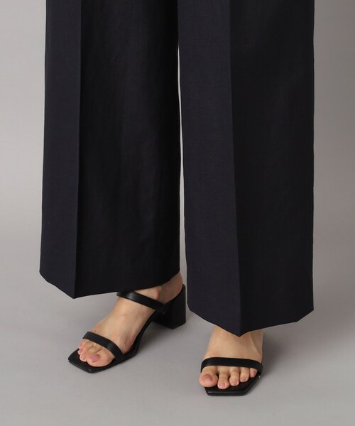 DRESSTERIOR（ドレステリア）の「◆【美シルエット／洗える】リネンブレンドワイドパンツ（その他パンツ・レディース・オフホワイト/ネイビー/ライトベージュ・34/36/38/40）」の15枚目の写真