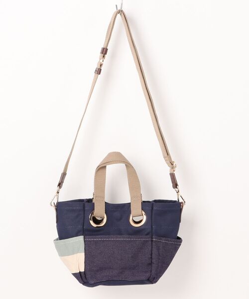 LES TOILES DU SOLEIL(レトワールデュソレイユ)の「bateau tote petit(バトートート プティ)(トートバッグ・レディース・ブラック系/グリーン系/ネイビー系・フリー)」の4枚目の写真