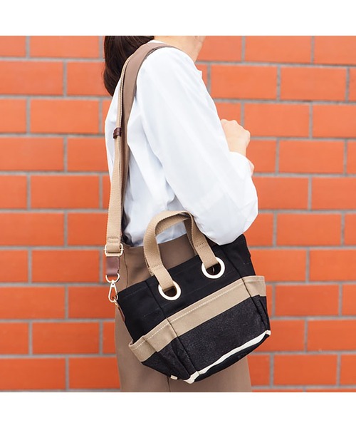 LES TOILES DU SOLEIL(レトワールデュソレイユ)の「bateau tote petit(バトートート プティ)(トートバッグ・レディース・ブラック系/グリーン系/ネイビー系・フリー)」の2枚目の写真