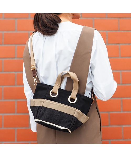 LES TOILES DU SOLEIL(レトワールデュソレイユ)の「bateau tote petit(バトートート プティ)(トートバッグ・レディース・ブラック系/グリーン系/ネイビー系・フリー)」の10枚目の写真