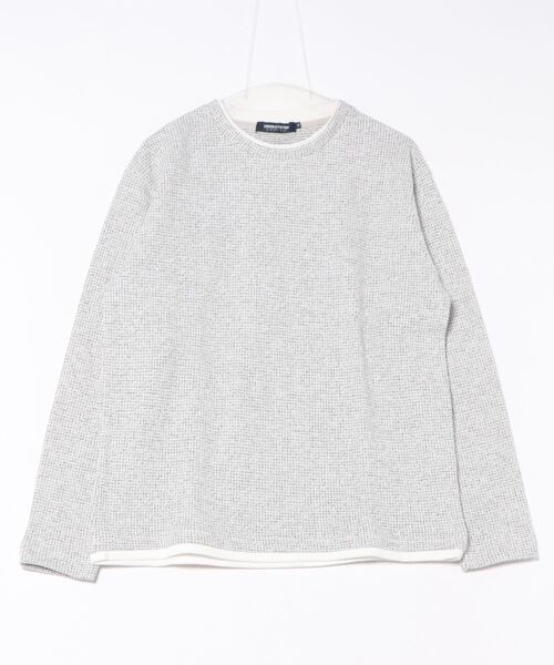 UNION STATION（ユニオンステーション）の「<UNION STATION by MEN'S BIGI>MIXサーマルフェイクレイヤードクルーネックT（Tシャツ/カットソー・メンズ・ネイビー/ホワイト系その他・LL/M/L）」の2枚目の写真