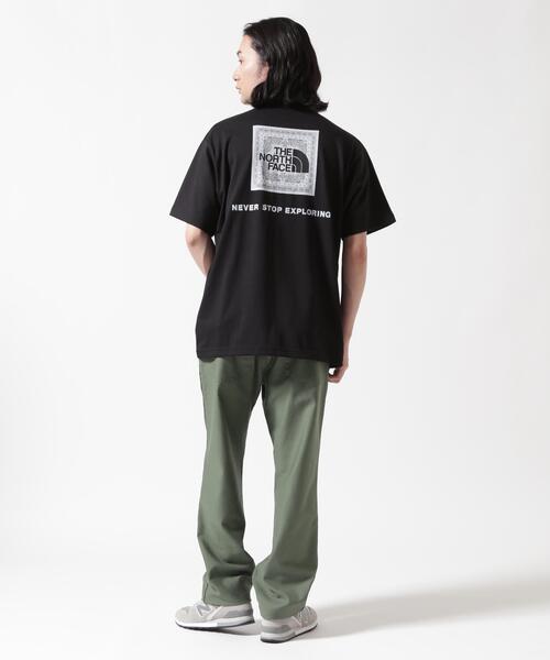 THE NORTH FACE(ザノースフェイス)の「THE NORTH FACE/ザ・ノース・フェイス S/S Bandana Square Logo Tee バンダナスクエアロゴティー NT32446(Tシャツ/カットソー・メンズ・ブラック/ホワイト/チャコールグレー/ダークグレー・L/M/XL)」の18枚目の写真