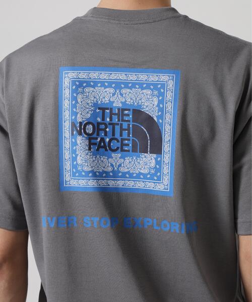 THE NORTH FACE(ザノースフェイス)の「THE NORTH FACE/ザ・ノース・フェイス S/S Bandana Square Logo Tee バンダナスクエアロゴティー NT32446(Tシャツ/カットソー・メンズ・ブラック/ホワイト/チャコールグレー/ダークグレー・L/M/XL)」の10枚目の写真
