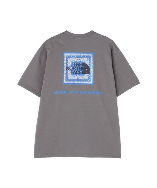 THE NORTH FACE(ザノースフェイス)の「THE NORTH FACE/ザ・ノース・フェイス S/S Bandana Square Logo Tee バンダナスクエアロゴティー NT32446(Tシャツ/カットソー・メンズ・ブラック/ホワイト/チャコールグレー/ダークグレー・L/M/XL)」の11枚目の写真