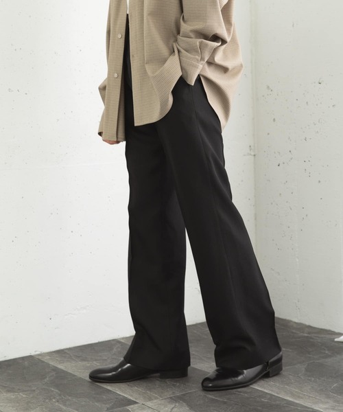 SENSE OF PLACE by URBAN RESEARCH（センスオブプレイスバイアーバンリサーチ）の「ヴィンテージフレアスラックス（その他パンツ・メンズ・ブラック/チャコールグレー・MEDIUM/LARGE）」の5枚目の写真