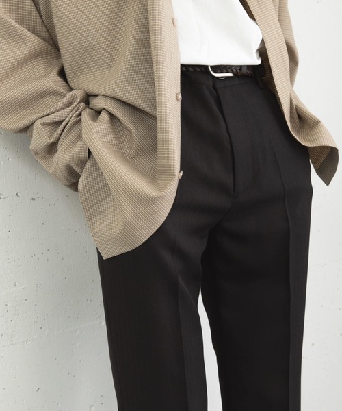 SENSE OF PLACE by URBAN RESEARCH（センスオブプレイスバイアーバンリサーチ）の「ヴィンテージフレアスラックス（その他パンツ・メンズ・ブラック/チャコールグレー・MEDIUM/LARGE）」の7枚目の写真