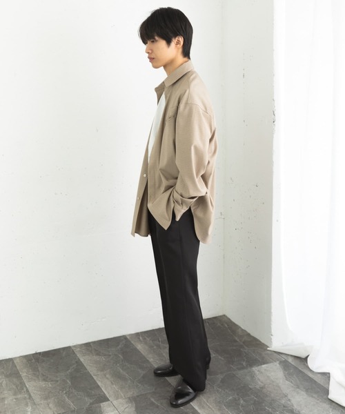 SENSE OF PLACE by URBAN RESEARCH（センスオブプレイスバイアーバンリサーチ）の「ヴィンテージフレアスラックス（その他パンツ・メンズ・ブラック/チャコールグレー・MEDIUM/LARGE）」の9枚目の写真