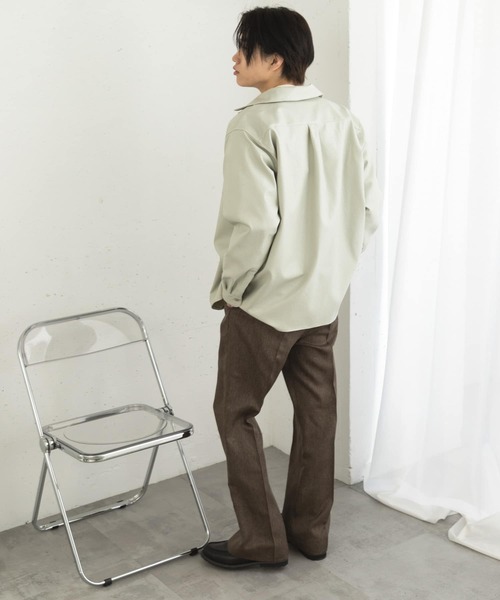 SENSE OF PLACE by URBAN RESEARCH（センスオブプレイスバイアーバンリサーチ）の「ヴィンテージフレアスラックス（その他パンツ・メンズ・ブラック/チャコールグレー・MEDIUM/LARGE）」の22枚目の写真