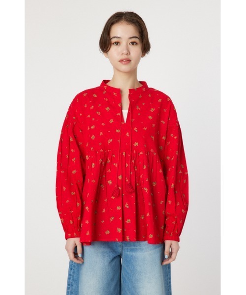 RODEO CROWNS WIDE BOWL(ロデオクラウンズワイドボウル)の「フラワーパターンカフタンシャツ(シャツ/ブラウス・レディース・レッド系その他/ホワイト系その他/ブルー系その他3・FREE)」の14枚目の写真