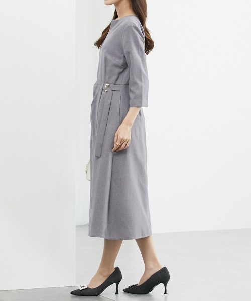 7days Life Styling（セブンデイズライフスタイリング）の「ウエストラップ風ワンピース（ワンピース・レディース・ブラック/モカ・L/LL/S/M）」の8枚目の写真