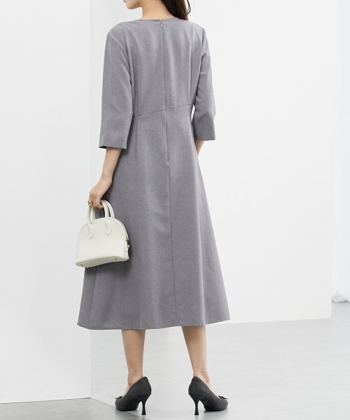 7days Life Styling（セブンデイズライフスタイリング）の「ウエストラップ風ワンピース（ワンピース・レディース・ブラック/モカ・L/LL/S/M）」の9枚目の写真