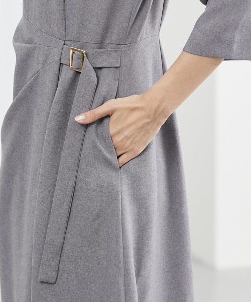7days Life Styling（セブンデイズライフスタイリング）の「ウエストラップ風ワンピース（ワンピース・レディース・ブラック/モカ・L/LL/S/M）」の12枚目の写真