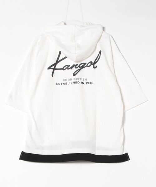 KANGOL(カンゴール)の「KANGOL フェイクレイヤードTパーカー(パーカー・メンズ・ブラック/ベージュ/ホワイト・M/L/XL)」の17枚目の写真