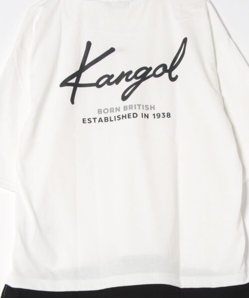 KANGOL(カンゴール)の「KANGOL フェイクレイヤードTパーカー(パーカー・メンズ・ブラック/ベージュ/ホワイト・M/L/XL)」の18枚目の写真