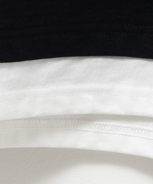KANGOL(カンゴール)の「KANGOL フェイクレイヤードTパーカー(パーカー・メンズ・ブラック/ベージュ/ホワイト・M/L/XL)」の12枚目の写真