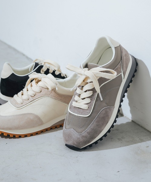 EVOL（EVOL）/【25春夏新作】【ふかふか・本革】レースアップスニーカー IY5745 ふかふか・本革】レースアップスニーカー IY5745（スニーカー）｜EVOL