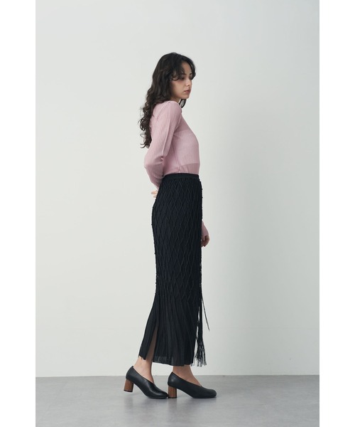 Limue(リミュ)の「アクラメレイヤードスカート(スカート・レディース・ブラック/ベージュ・FREE)」の13枚目の写真