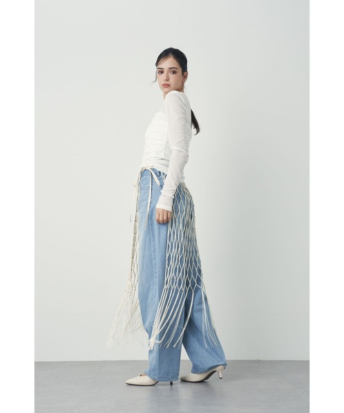 Limue(リミュ)の「アクラメレイヤードスカート(スカート・レディース・ブラック/ベージュ・FREE)」の19枚目の写真